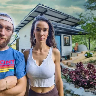 Jordan and Kaylee in Front of Workshop in Boquete
