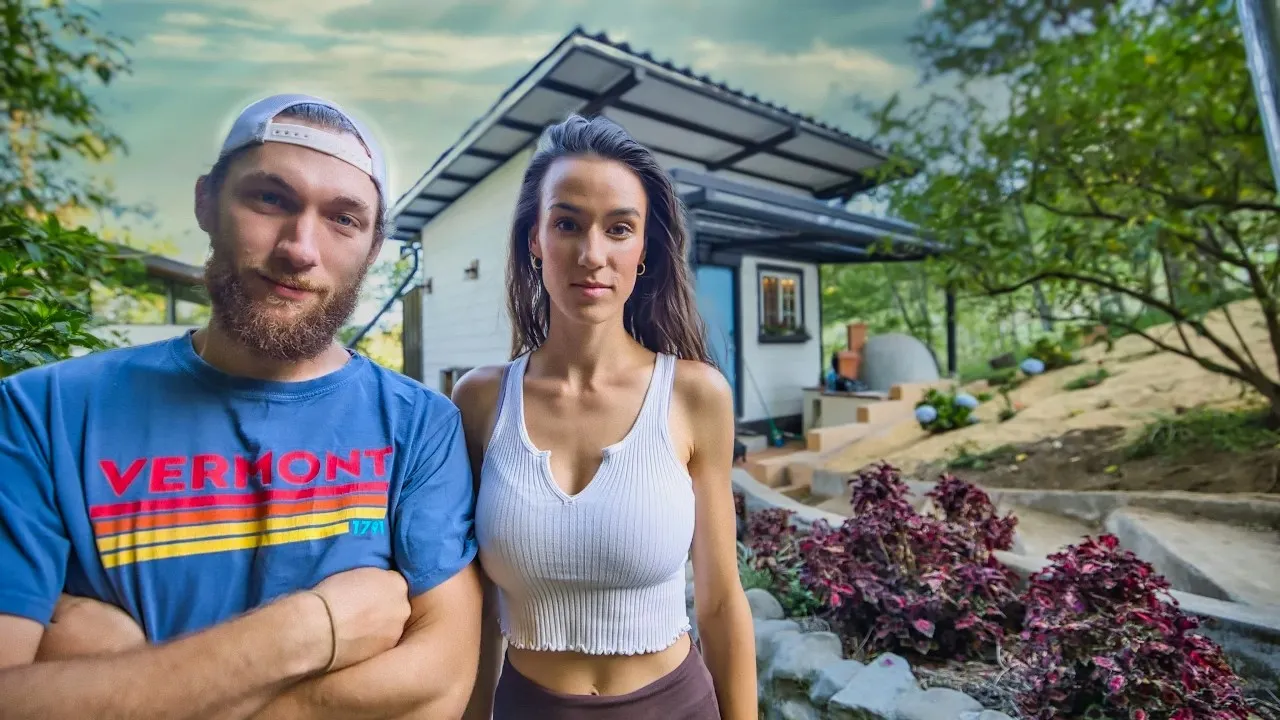 Jordan and Kaylee in Front of Workshop in Boquete