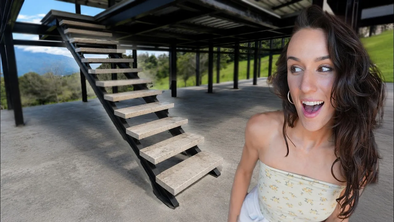 Kaylee in Front of Staircase