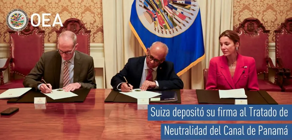 Switzerland signs the Panama Canal Neutrality Treaty